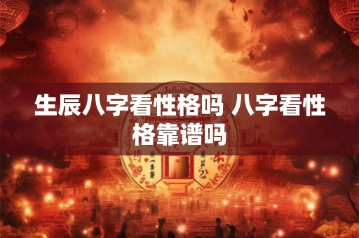 生辰八字看性格吗 八字看性格靠谱吗
