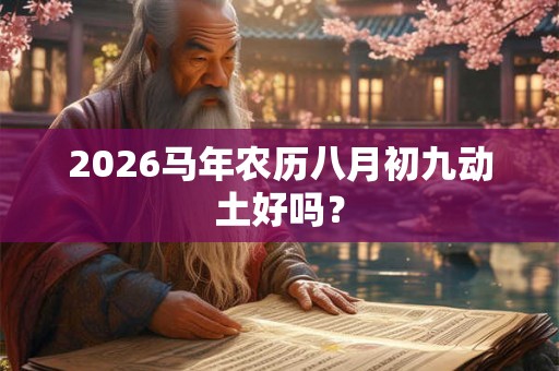 2026马年农历八月初九动土好吗？