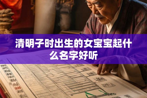 清明子时出生的女宝宝起什么名字好听