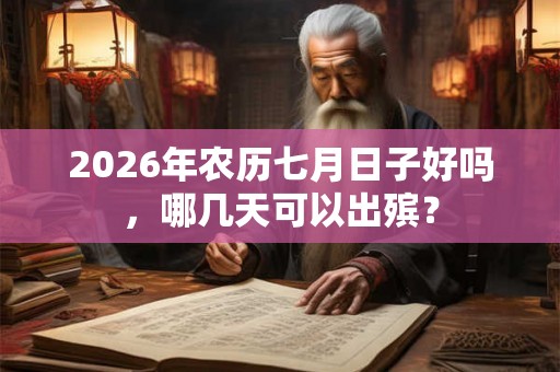 2026年农历七月日子好吗，哪几天可以出殡？