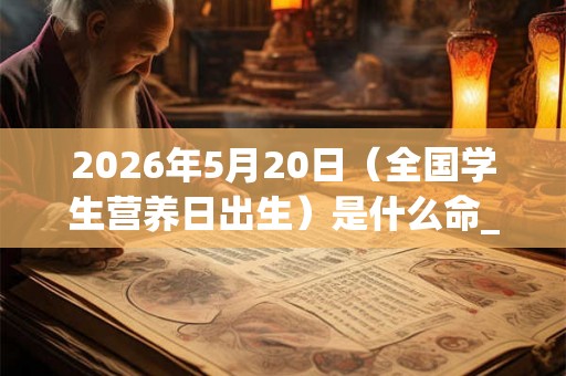 2026年5月20日(全国学生营养日出生)是什么命_命运如何 2026年5月20日(全国学生营养日出生)是什么命_命运如何