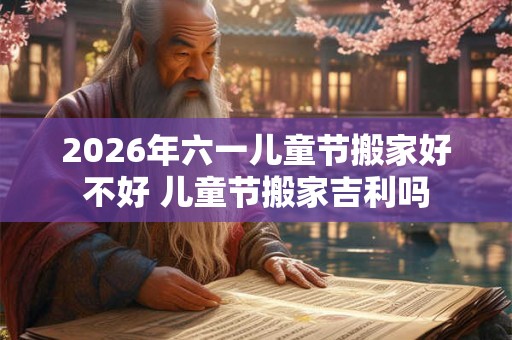 2026年六一儿童节搬家好不好 儿童节搬家吉利吗 2026年六一儿童节搬家好不好 儿童节搬家吉利吗
