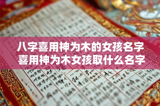 八字喜用神为木的女孩名字 喜用神为木女孩取什么名字