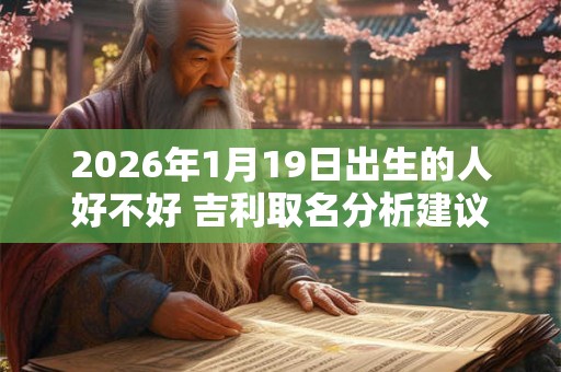 2026年1月19日出生的人好不好 吉利取名分析建议
