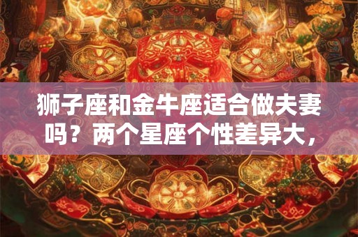 狮子座和金牛座适合做夫妻吗？两个星座个性差异大，但相互吸引并非无望
