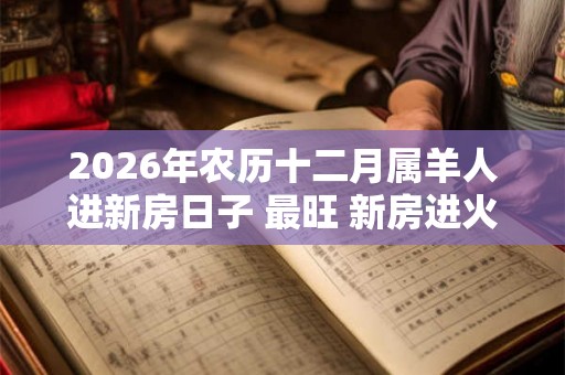 2026年农历十二月属羊人进新房日子 最旺 新房进火吉日 2026年农历十二月属羊人进新房日子 最旺 新房进火吉日