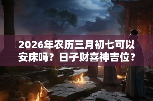 2026年农历三月初七可以安床吗？日子财喜神吉位？