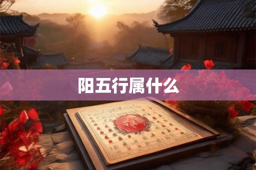 阳五行属什么 阳五行属什么