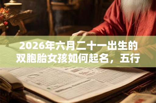 2026年六月二十一出生的双胞胎女孩如何起名，五行属什么