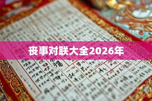 丧事对联大全2026年