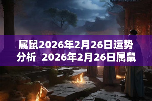 属鼠2026年2月26日运势分析  2026年2月26日属鼠今日运势