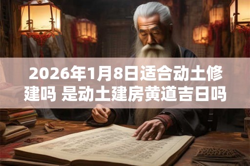 2026年1月8日适合动土修建吗 是动土建房黄道吉日吗