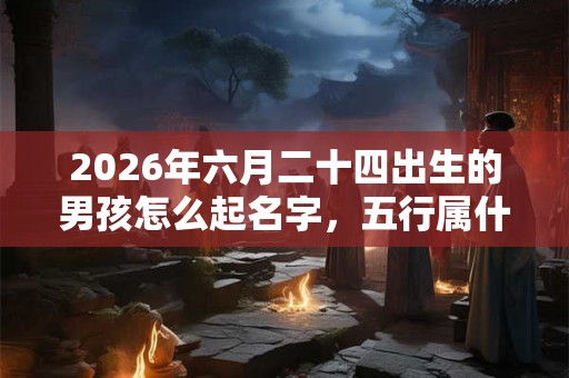 2026年六月二十四出生的男孩怎么起名字，五行属什么