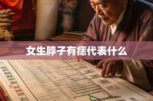 女生脖子有痣代表什么 女生脖子有痣代表什么