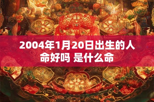 2004年1月20日出生的人命好吗 是什么命