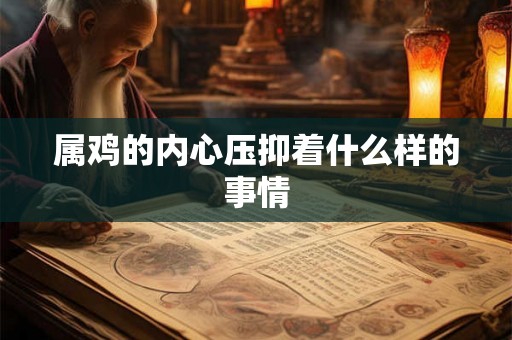属鸡的内心压抑着什么样的事情