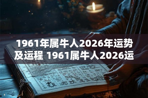 1961年属牛人2026年运势及运程 1961属牛人2026运势如何