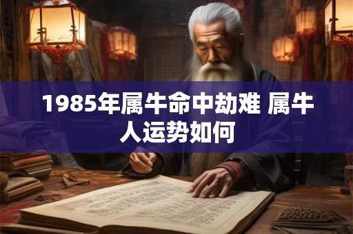 1985年属牛命中劫难 属牛人运势如何