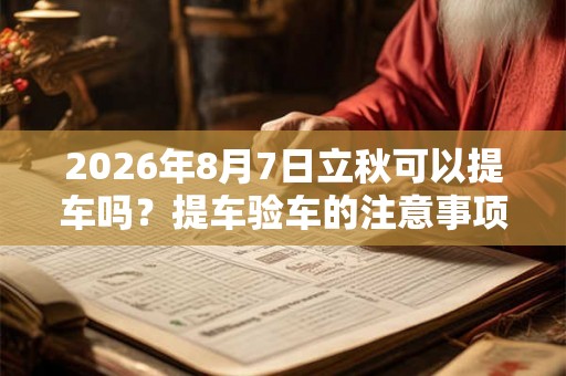 2026年8月7日立秋可以提车吗?提车验车的注意事项? 2026年8月7日立秋可以提车吗?提车验车的注意事项?