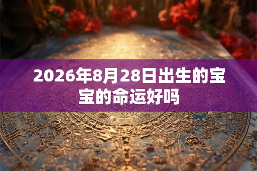 2026年8月28日出生的宝宝的命运好吗