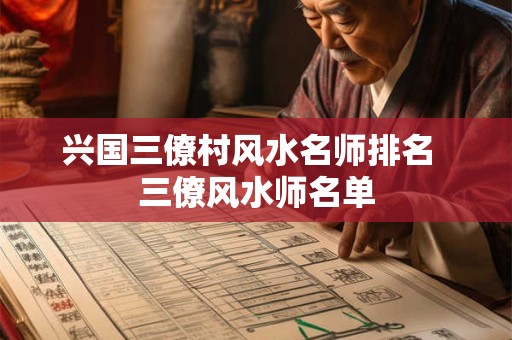 兴国三僚村风水名师排名  三僚风水师名单