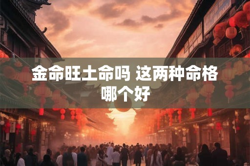 金命旺土命吗 这两种命格哪个好