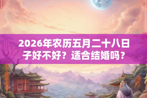 2026年农历五月二十八日子好不好？适合结婚吗？