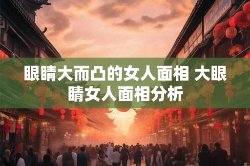 眼睛大而凸的女人面相 大眼睛女人面相分析