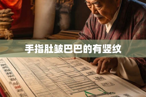 手指肚皱巴巴的有竖纹