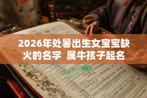 2026年处暑出生女宝宝缺火的名字  属牛孩子起名