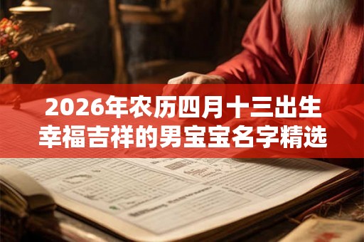 2026年农历四月十三出生幸福吉祥的男宝宝名字精选! 2026年农历四月十三出生幸福吉祥的男宝宝名字精选!