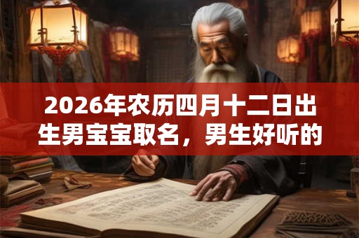 2026年农历四月十二日出生男宝宝取名，男生好听的名字推荐