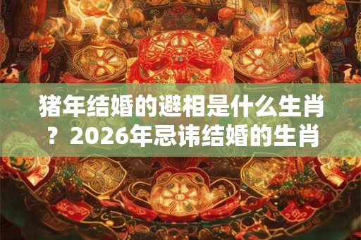 猪年结婚的避相是什么生肖?2026年忌讳结婚的生肖一览! 猪年结婚的避相是什么生肖?2026年忌讳结婚的生肖一览!