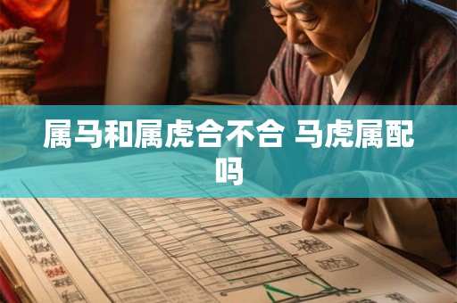 属马和属虎合不合 马虎属配吗