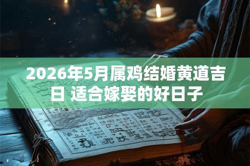 2026年5月属鸡结婚黄道吉日 适合嫁娶的好日子
