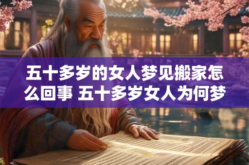五十多岁的女人梦见搬家怎么回事 五十多岁女人为何梦见搬家