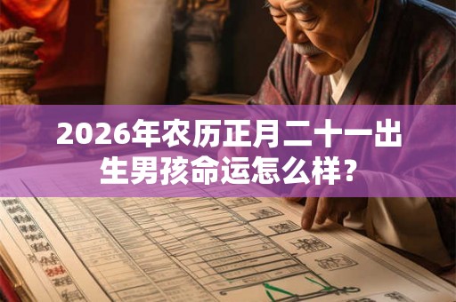 2026年农历正月二十一出生男孩命运怎么样？