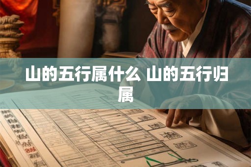山的五行属什么 山的五行归属