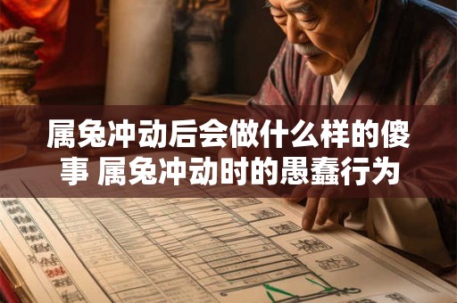 属兔冲动后会做什么样的傻事 属兔冲动时的愚蠢行为