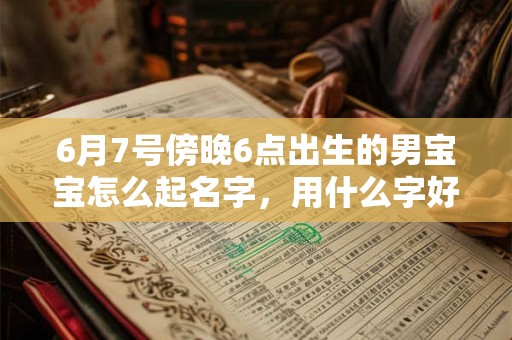 6月7号傍晚6点出生的男宝宝怎么起名字,用什么字好 6月7号傍晚6点出生的男宝宝怎么起名字,用什么字好