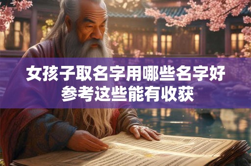 女孩子取名字用哪些名字好 参考这些能有收获 女孩子取名字用哪些名字好 参考这些能有收获