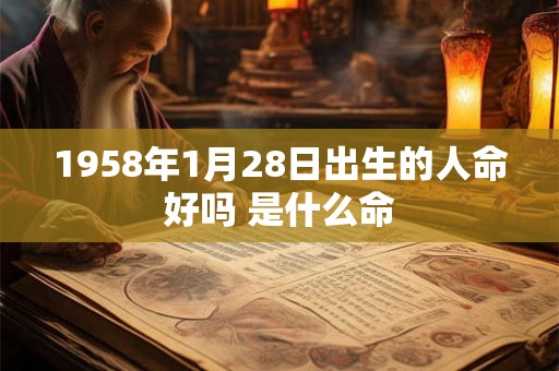 1958年1月28日出生的人命好吗 是什么命 1958年1月28日出生的人命好吗 是什么命