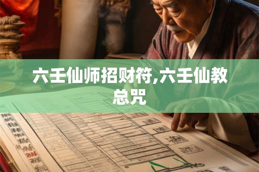 六壬仙师招财符,六壬仙教总咒