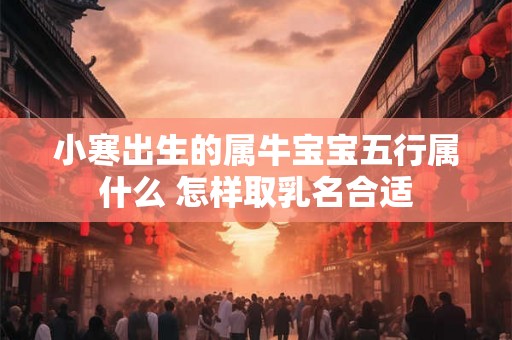 小寒出生的属牛宝宝五行属什么 怎样取乳名合适 小寒出生的属牛宝宝五行属什么 怎样取乳名合适