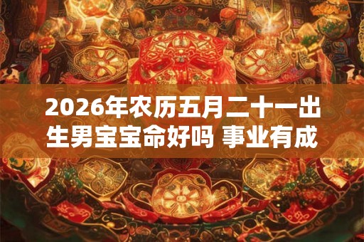 2026年农历五月二十一出生男宝宝命好吗 事业有成吗