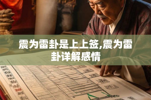 震为雷卦是上上签,震为雷卦详解感情