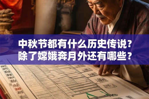 中秋节都有什么历史传说？除了嫦娥奔月外还有哪些？