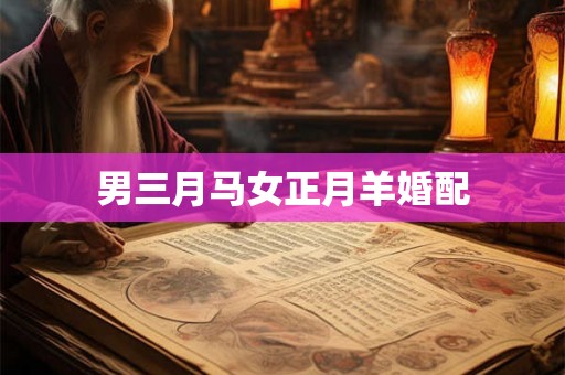 男三月马女正月羊婚配