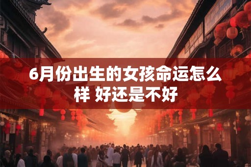 6月份出生的女孩命运怎么样 好还是不好