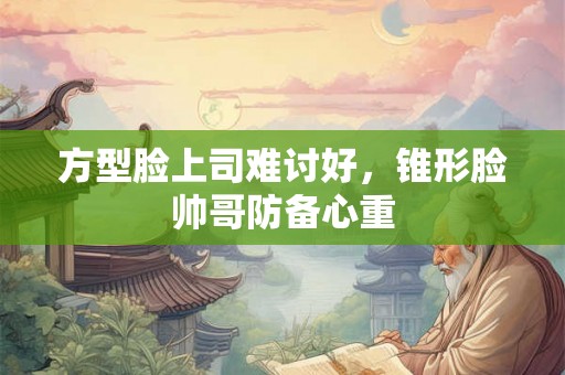 方型脸上司难讨好，锥形脸帅哥防备心重